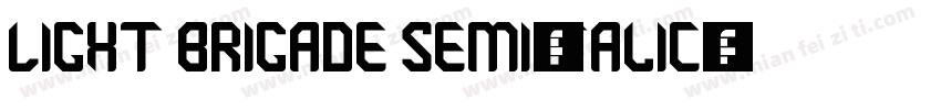 Light Brigade Semi-Italic字体转换